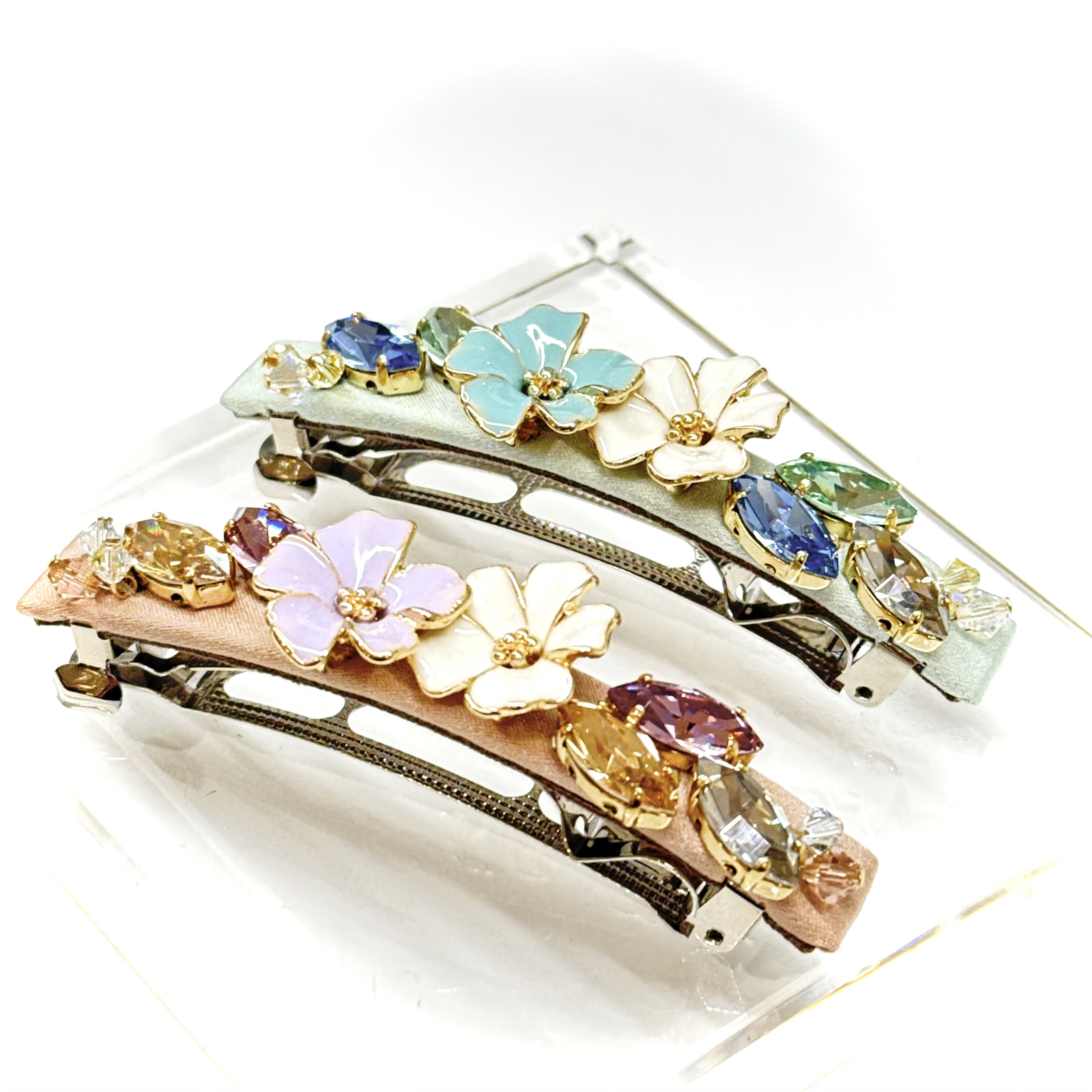 春につけたい🌸フラワーバレッタで基本のハーフアップ