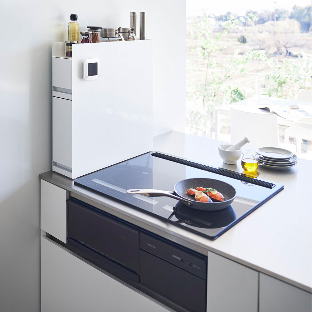 山崎実業 隠せる調味料ラック タワー 2段 （ホワイト）