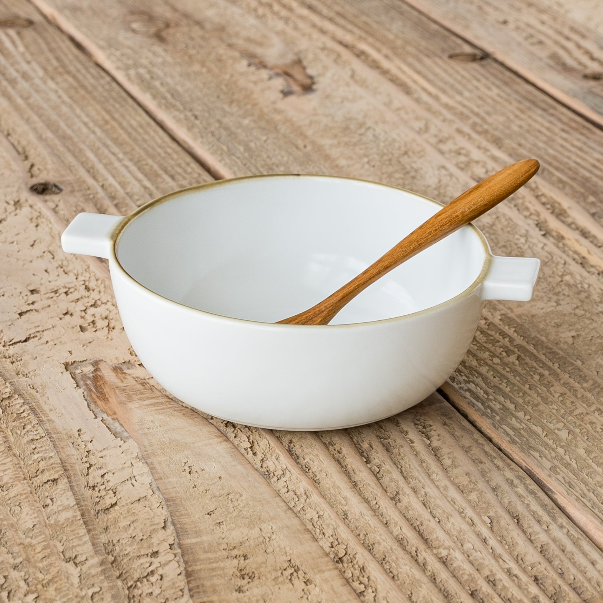 波佐見焼 和山 グラタンボウル 藁白｜和食器通販 四季折折 – 四季折折