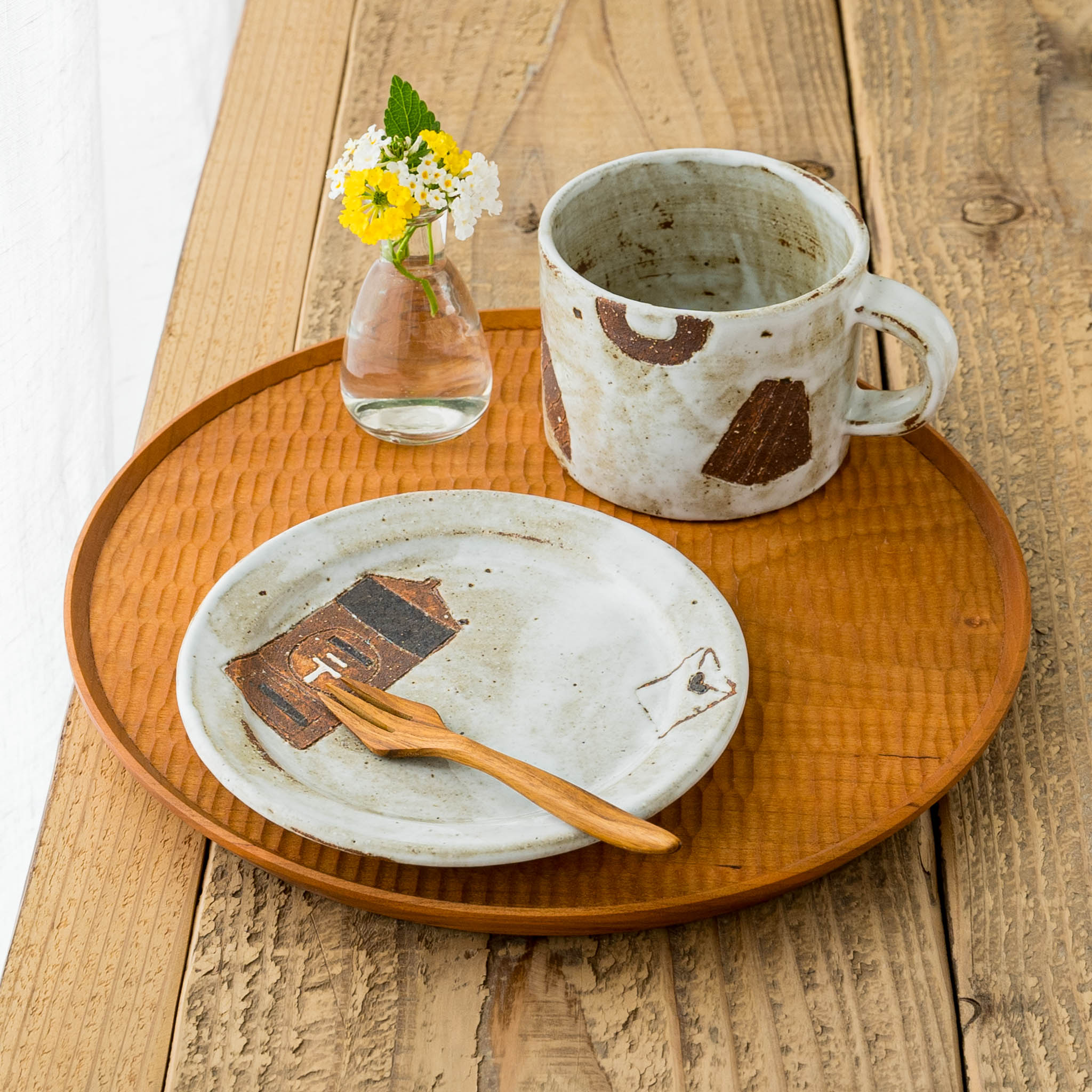 作家 岡崎順子 5寸皿｜作家もののうつわ通販 四季折折 – 四季折折