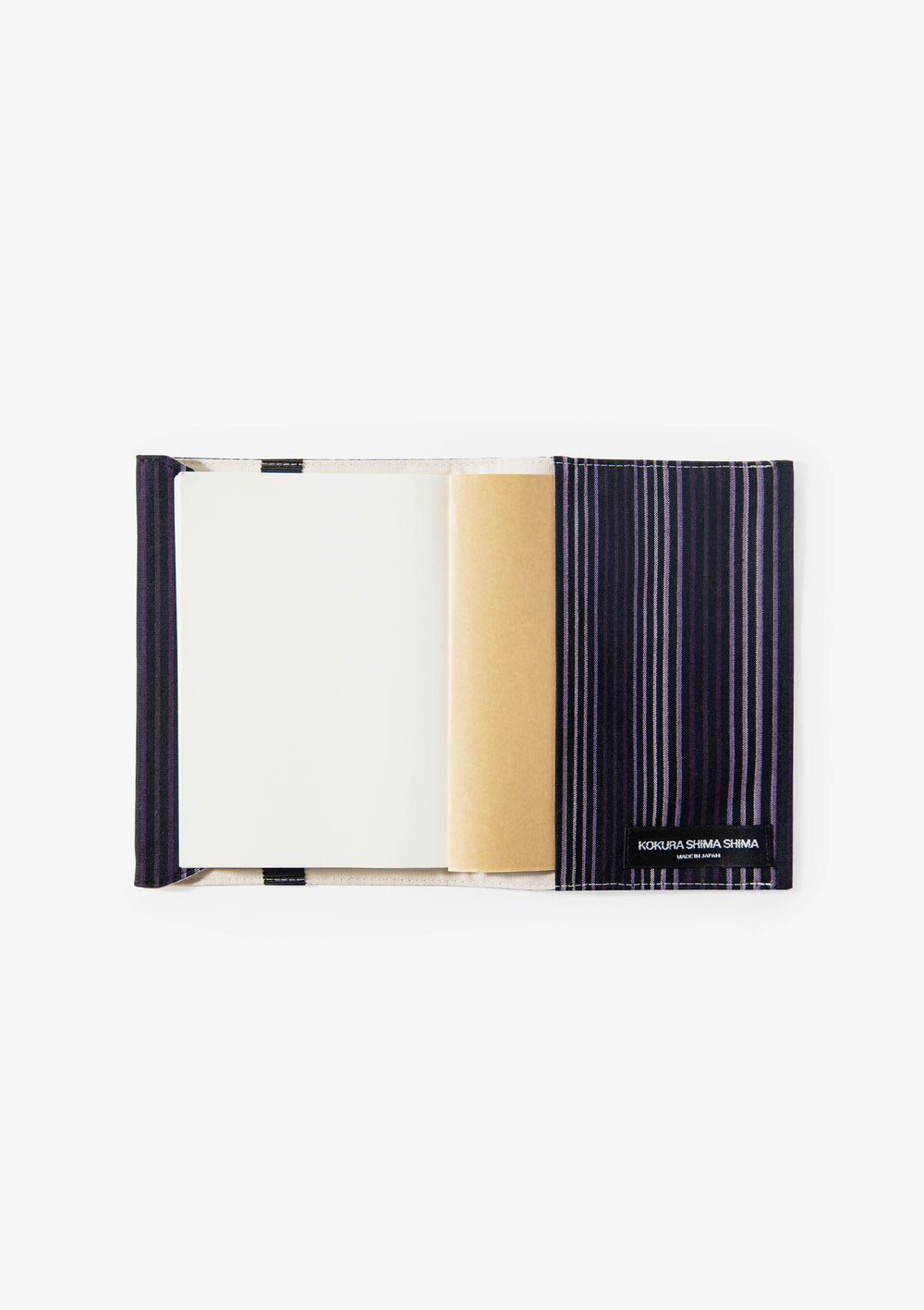 ブックカバー（文庫）（#131 無彩キュービック） ｜小倉織｜小倉 縞縞