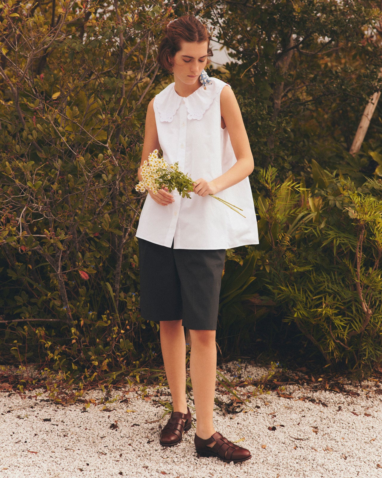 SUMMER GABARDINE HALF PANTS – Shinzone