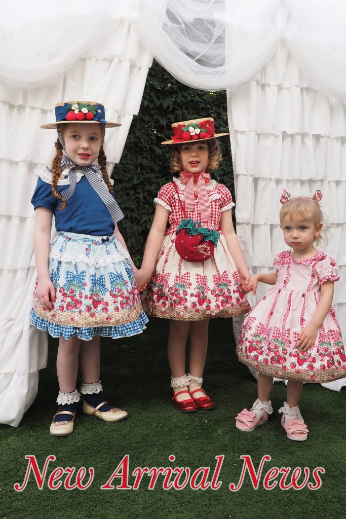 ♡New Arrival News♡復刻いちごバスケットプリントシリーズ発売の