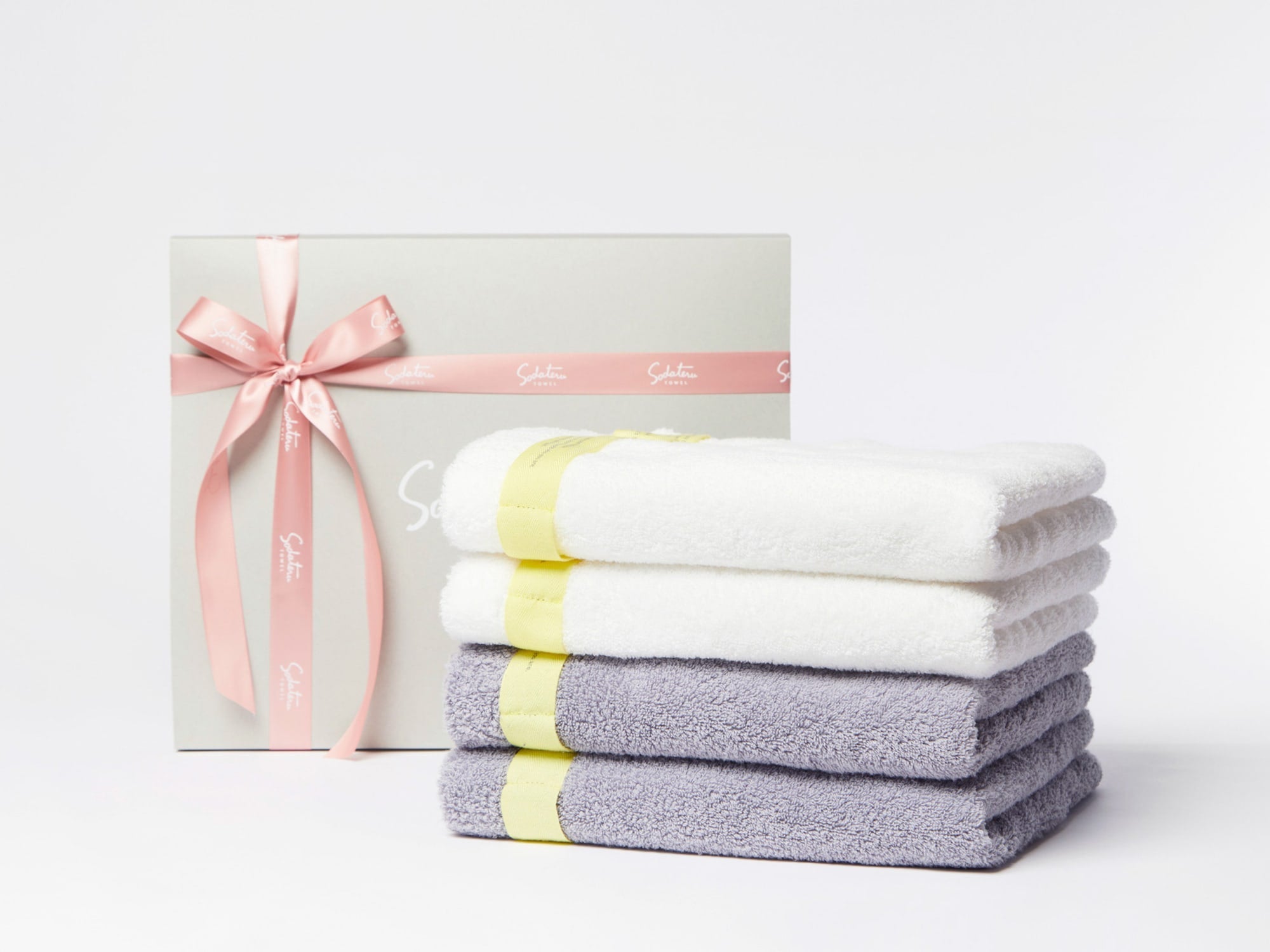 yellow ribbon bath(バスタオル) 4枚セット – 育てるタオル 公式online