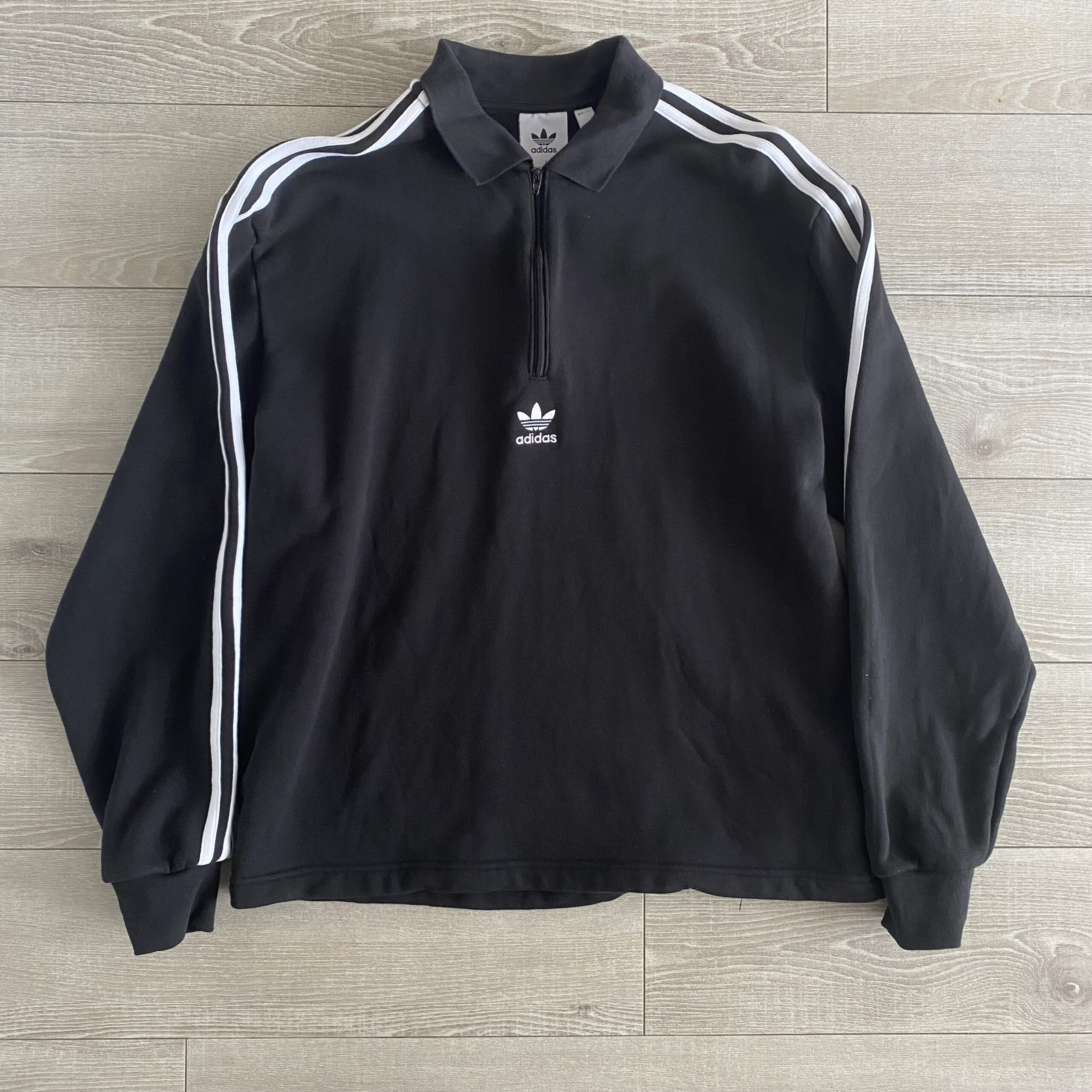 常田大希着用のadidas originals ハーフジッププルオーバーを買って