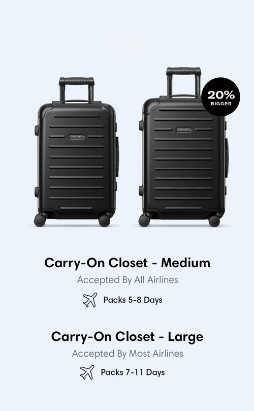Carry-on Closet - Suitcase With Shelves - Luggage – Solgaard