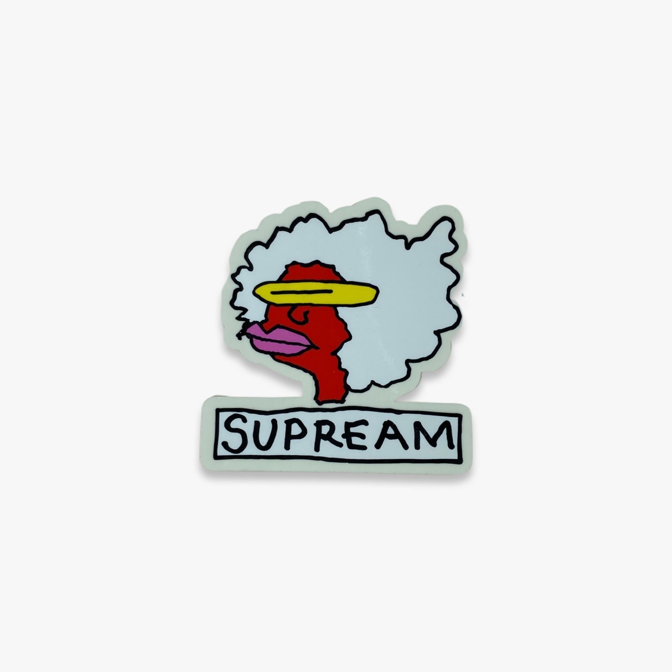 Supreme Sticker 'Supream Gonz Head' White (FW17) – SOLE SERIOUSS