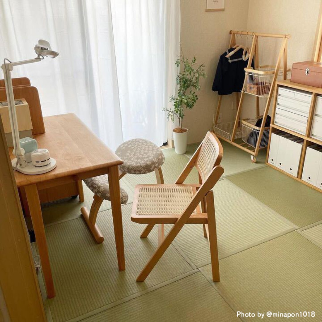 Mash | マッシュ】ラタン折りたたみチェア フォールディングチェア amu