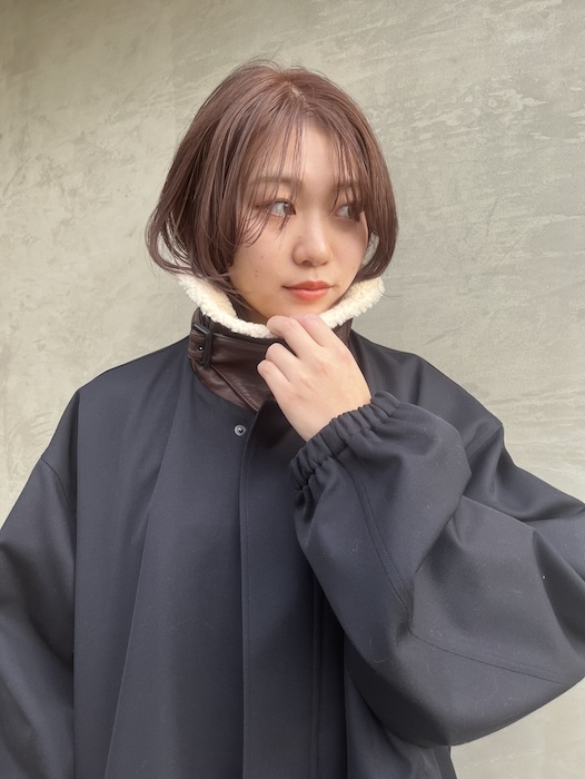 MOUTON COLLAR PADDED JACKET -DARK NAVY- 【ssstein】ST.1377