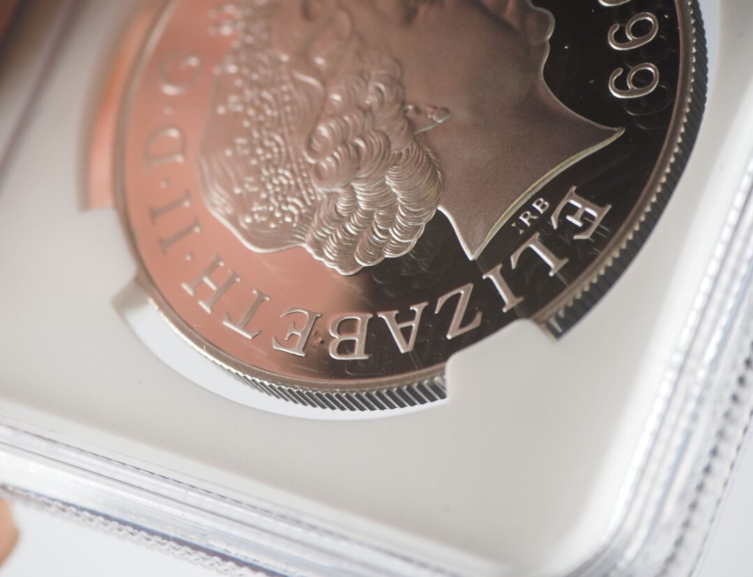 造幣局エラー】1999年ダイアナ妃追悼記念 5ポンド銀貨 NGC PF69UC 表面