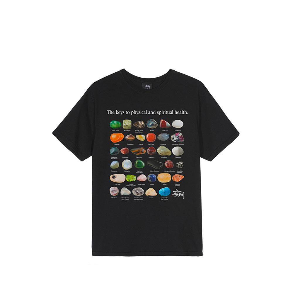 Stussy Stones Pig Dyed Tee Black 1904557