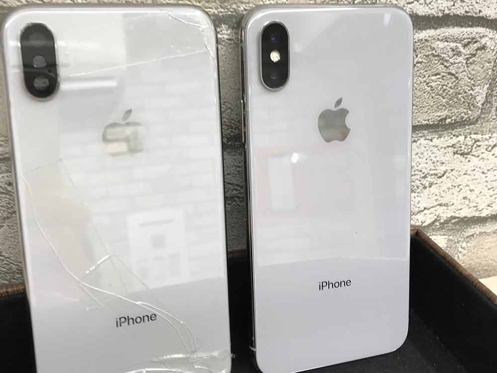 iPhone X】背面ガラス割れ修理もお任せください！-スマホクリニック 立川店