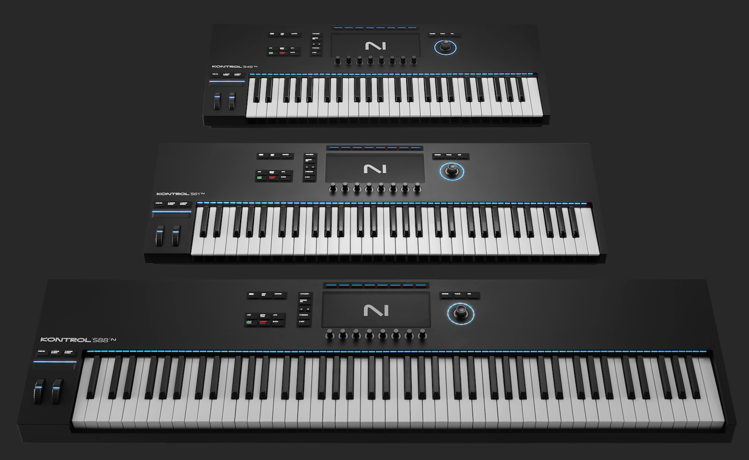 新製品】NI 人気のMIDIキーボードシリーズ「KONTROL S-Series MK3」が