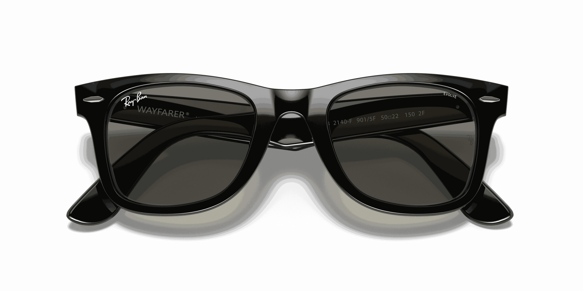 RayBan WAYFARER CLEAR EVOLVE – Specs Eyewear