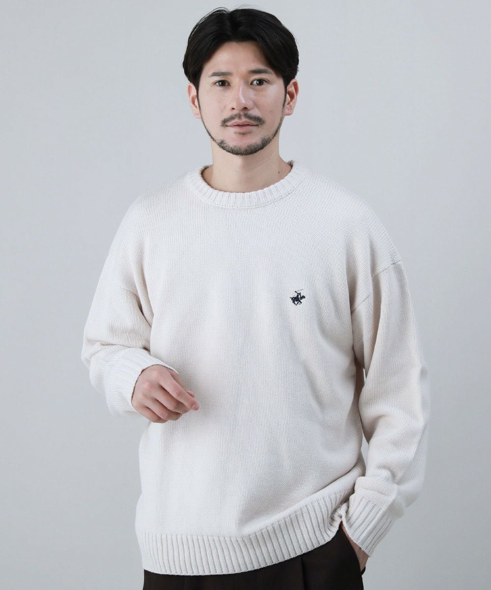 ワンポイントロゴクルーネックセーター | 【公式】SPU スプ公式通販