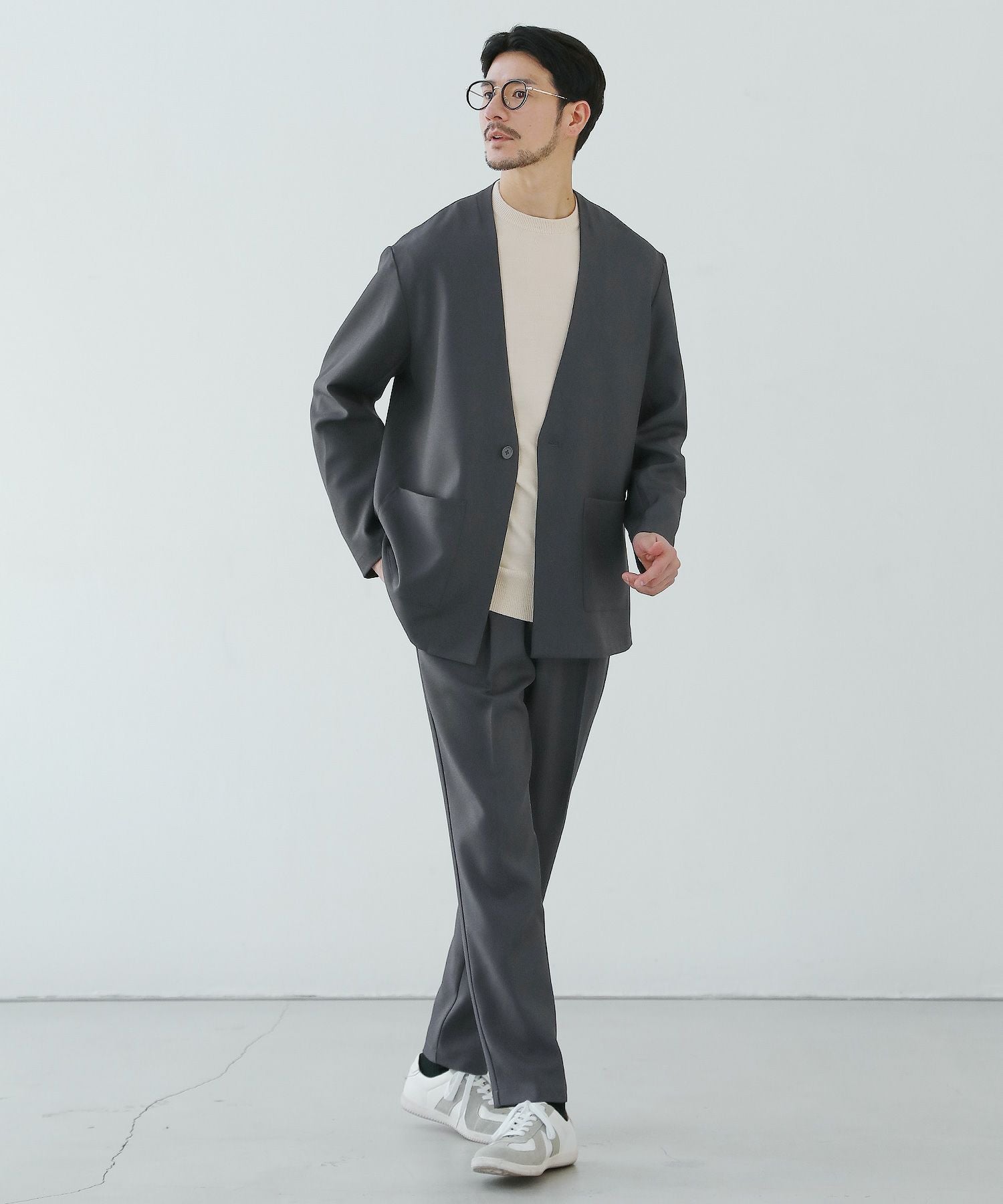 セットアップ3点セット】ノーカラー/ダブル/シングルテーラード