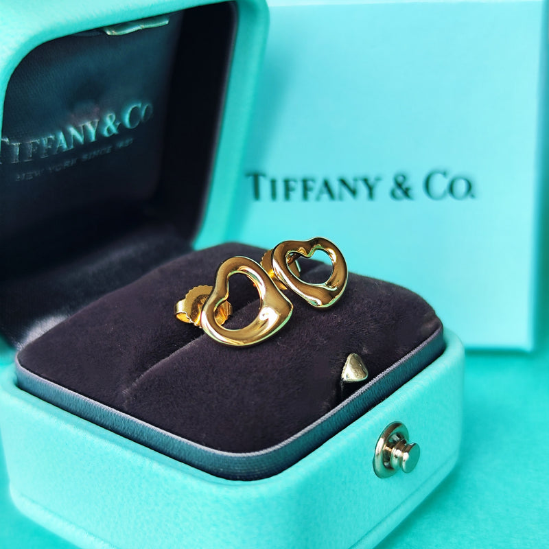 TIFFANY &Co ティファニー オープンハート 18金PG ピアス – Mico宝飾店