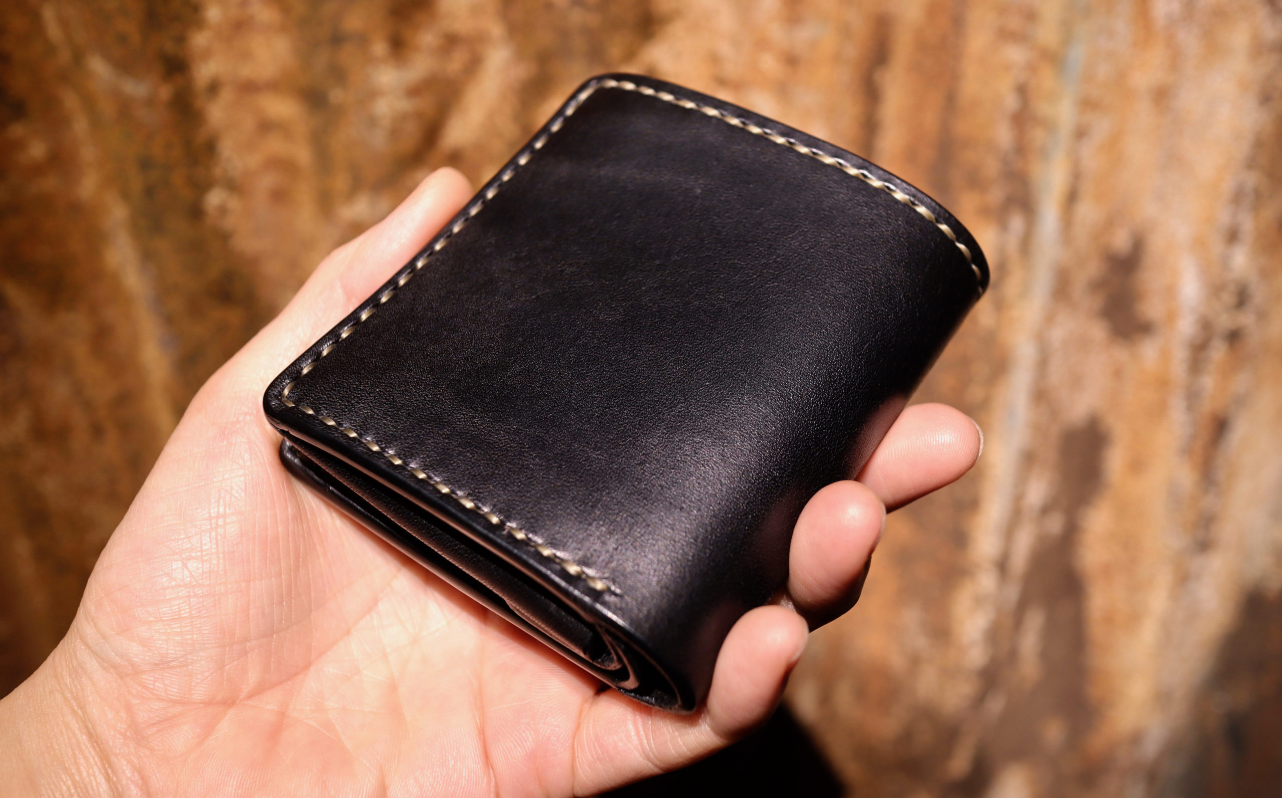 COMPACTWALLETBF-black | RYUJI TASHIMA / atelier SWL