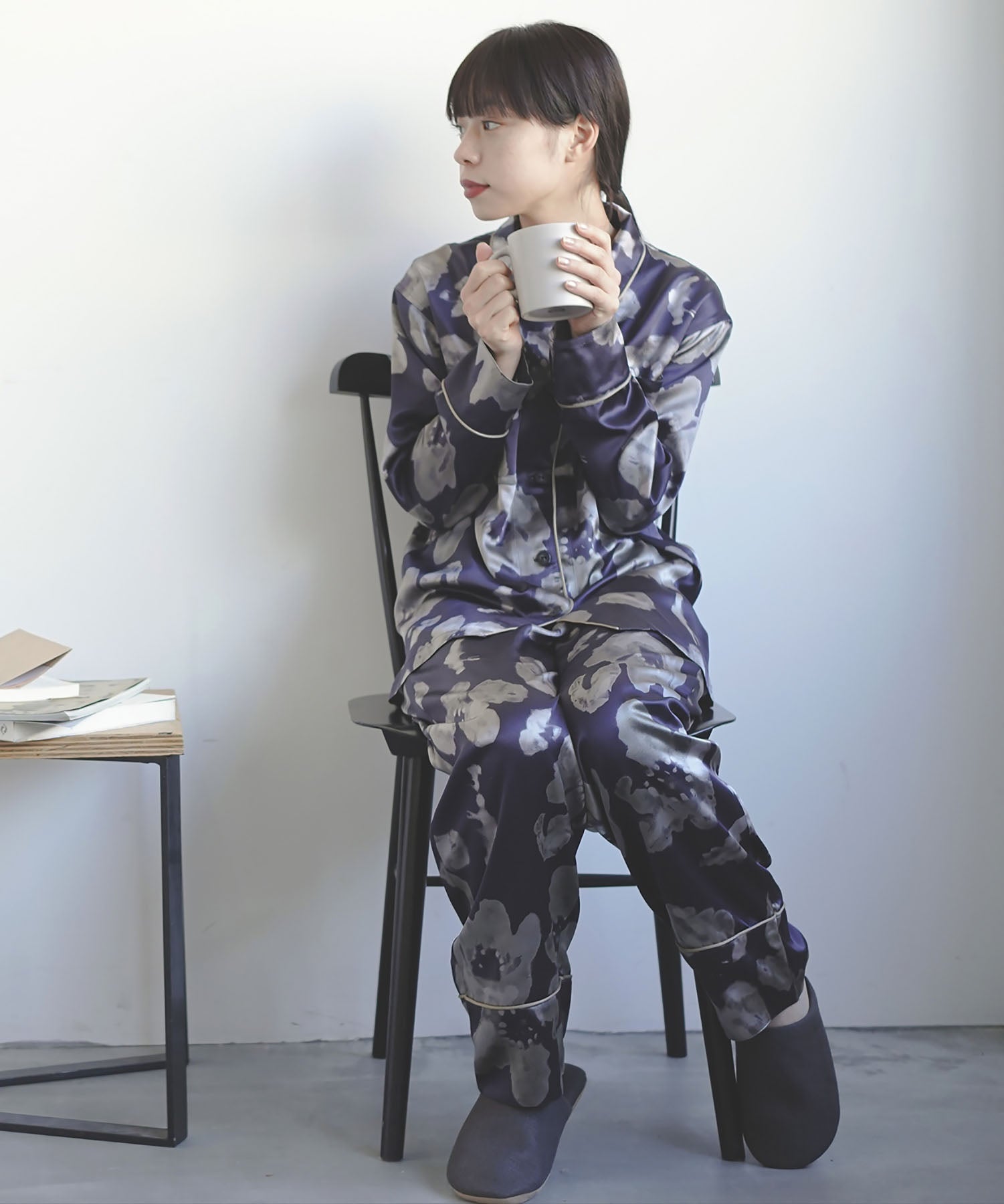 洗えるシルクパジャマ 日本製【レディース 長袖上下セット】サテン