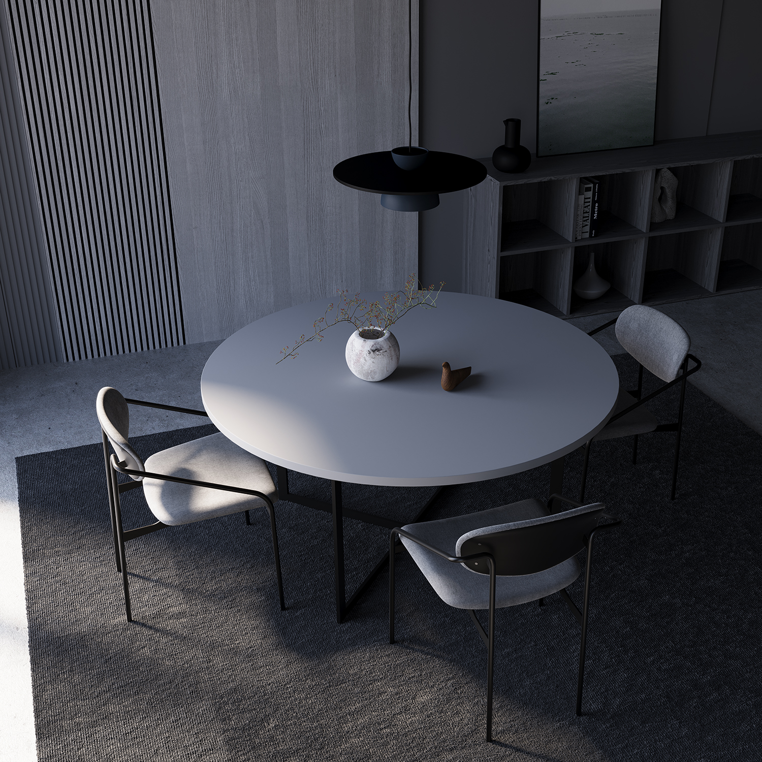 Crankサイドチェア BLACK | SUGIYAMA | Japanese Minimalist Solid