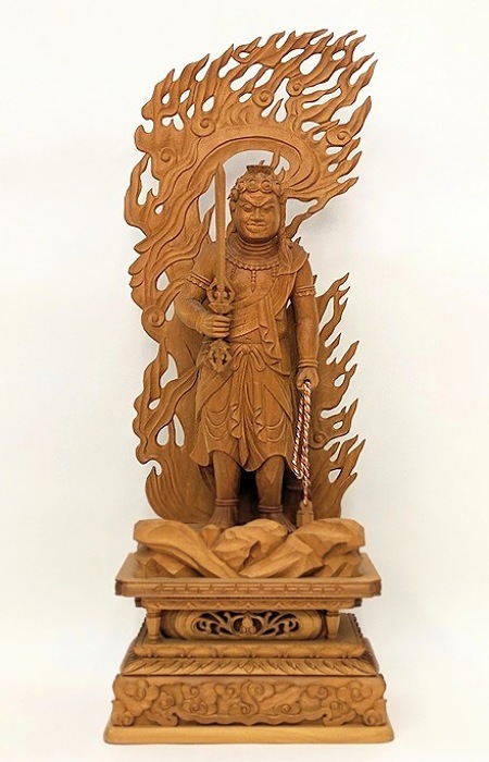 不動明王立像 老山白檀 6.0寸 – 東京上野・浅草・仏壇通りの仏壇・仏具