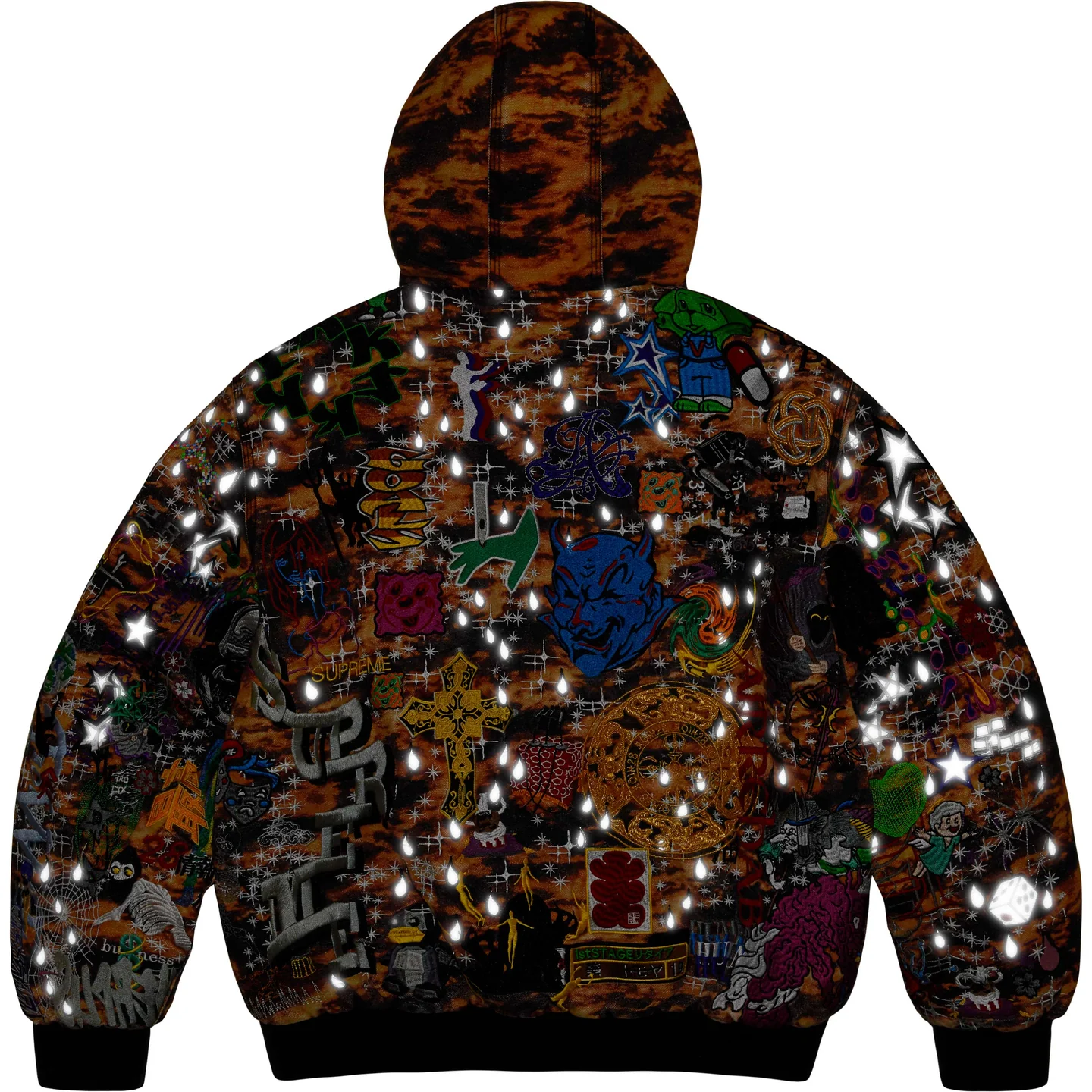 AOI Embroidered Hooded Work Jacket | Supreme 25ss