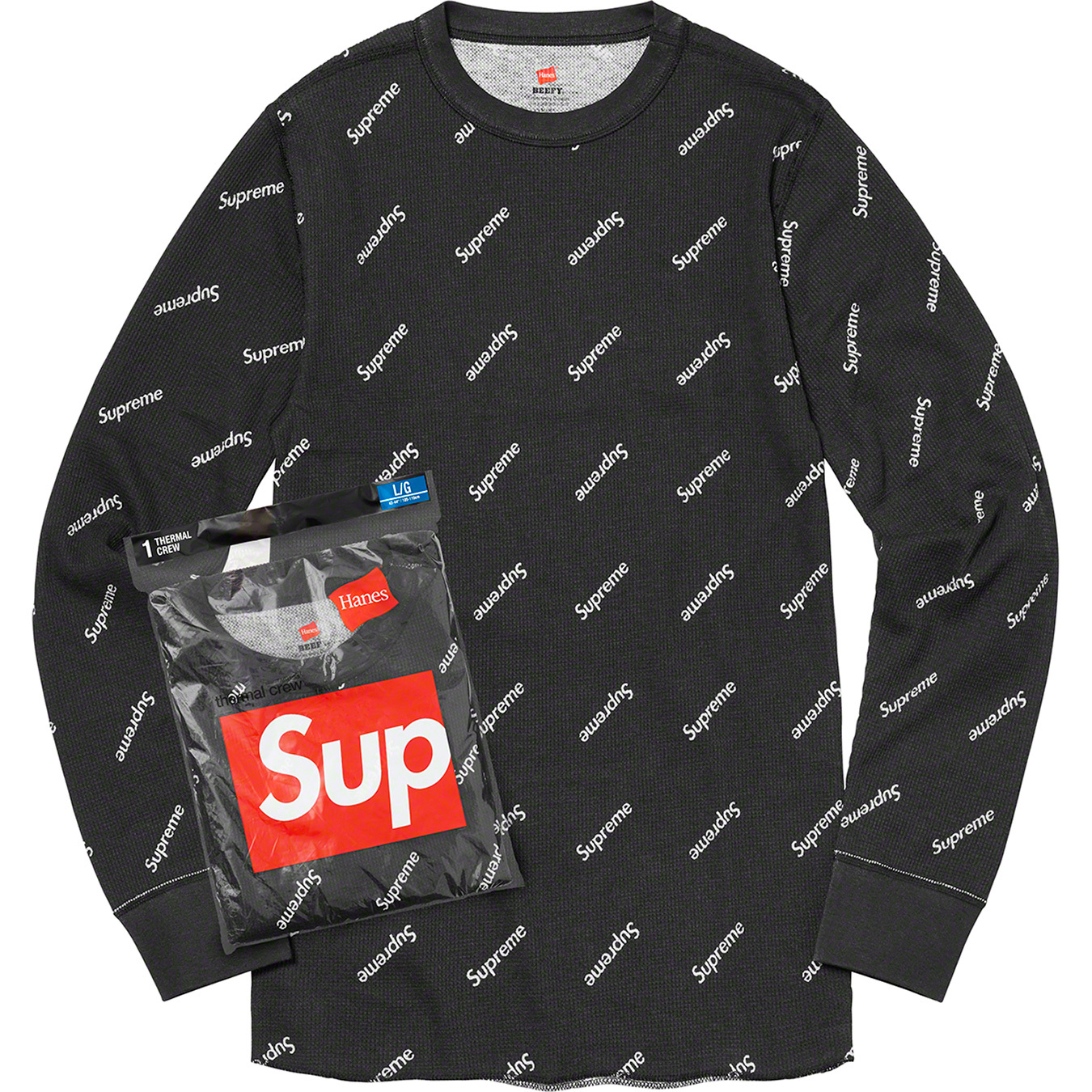Supreme®/Hanes® Thermal Crew (1 Pack) | Supreme 20fw