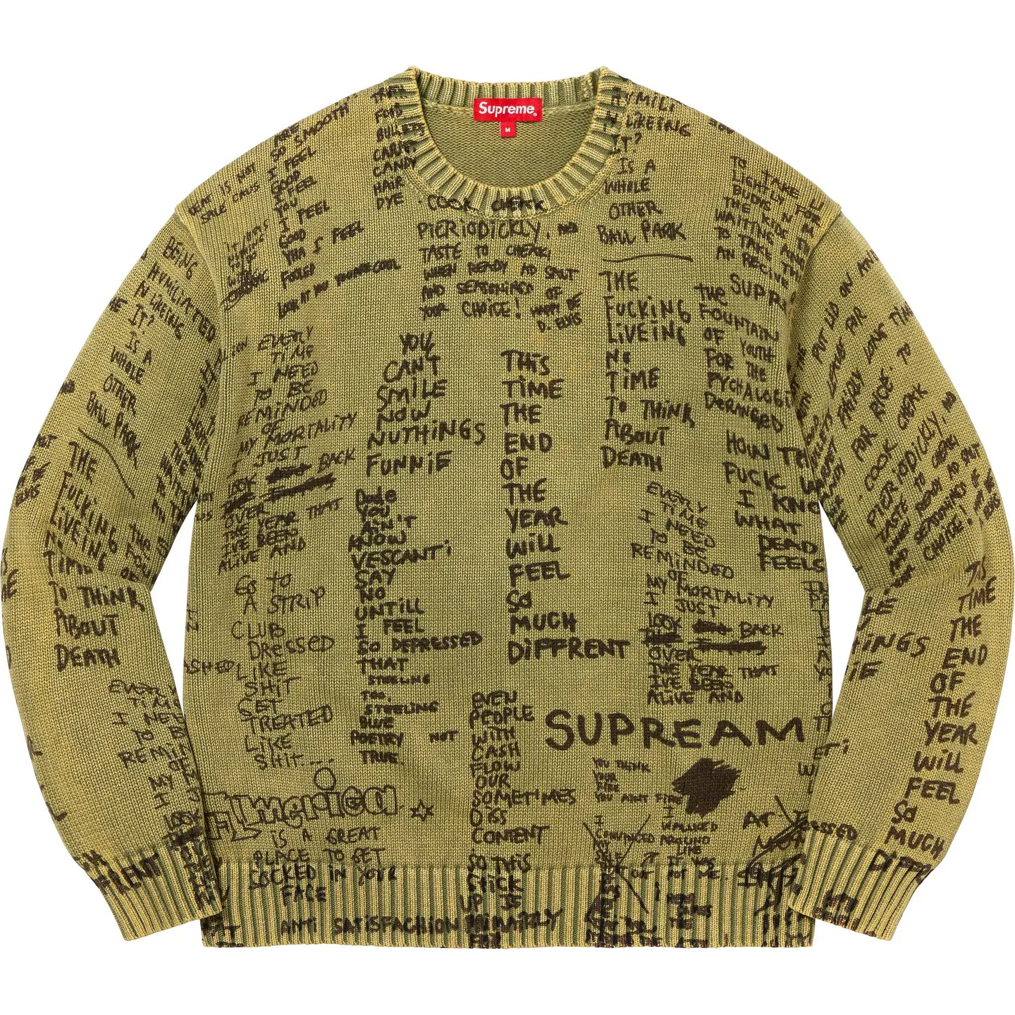 Gonz Poems Sweater | Supreme 23ss