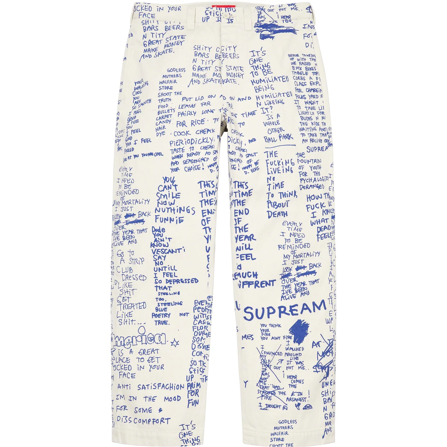 Gonz Poems Chino Pant | Supreme 23ss