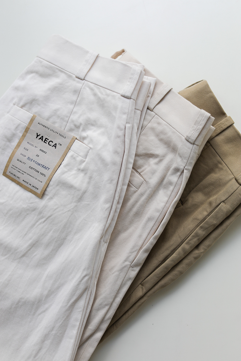 YAECA レディス チノワイドテーパード - SUSCON + RUSTIC HOUSE