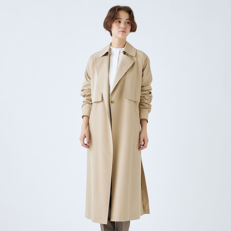 SL】【秋冬】デイリー・セレモニー兼用・大人トレンチコート/ベージュ