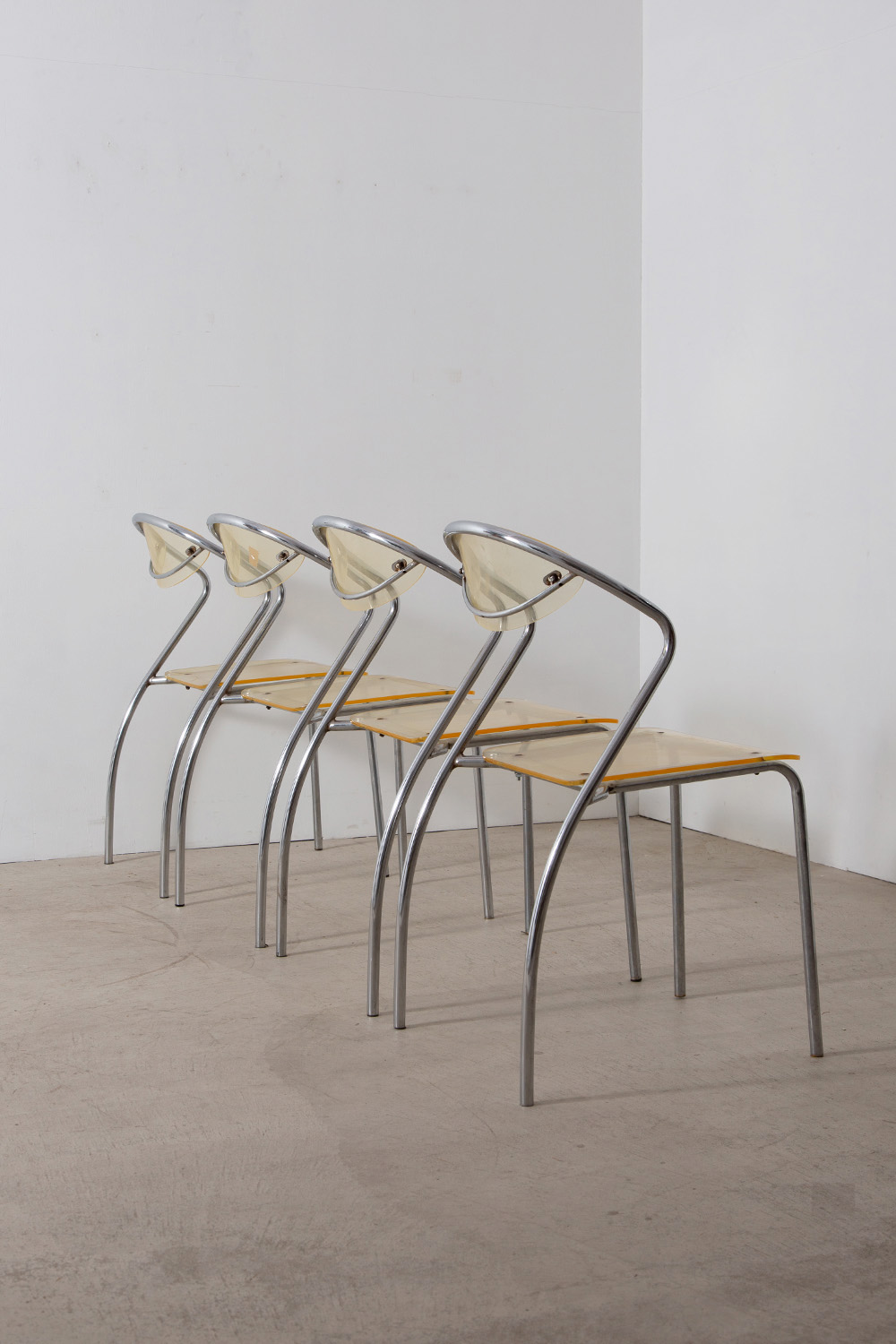 stoop | Post Modern Chair in Steel and Acrylic