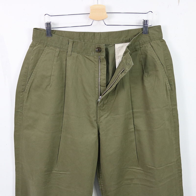 Military Cloth Two Tucks Pants ミリタリークロスツータックパンツ