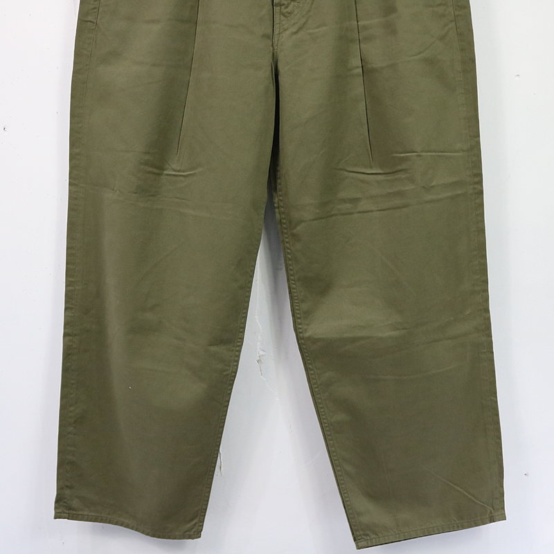 Military Cloth Two Tucks Pants ミリタリークロスツータックパンツ
