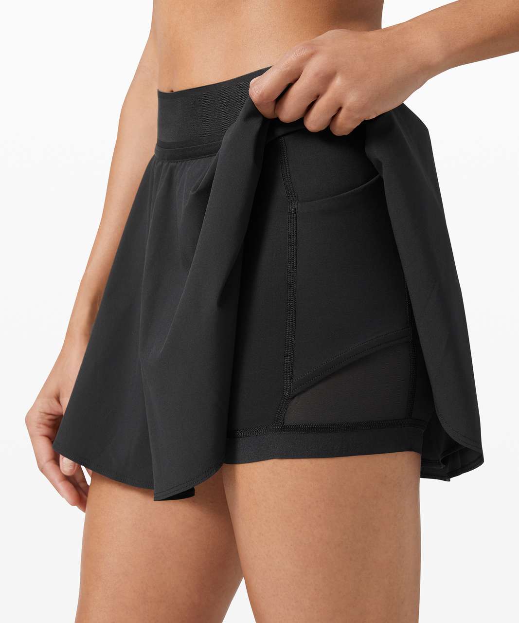 Lululemon Court Rival High Rise Skirt - Black - lulu fanatics