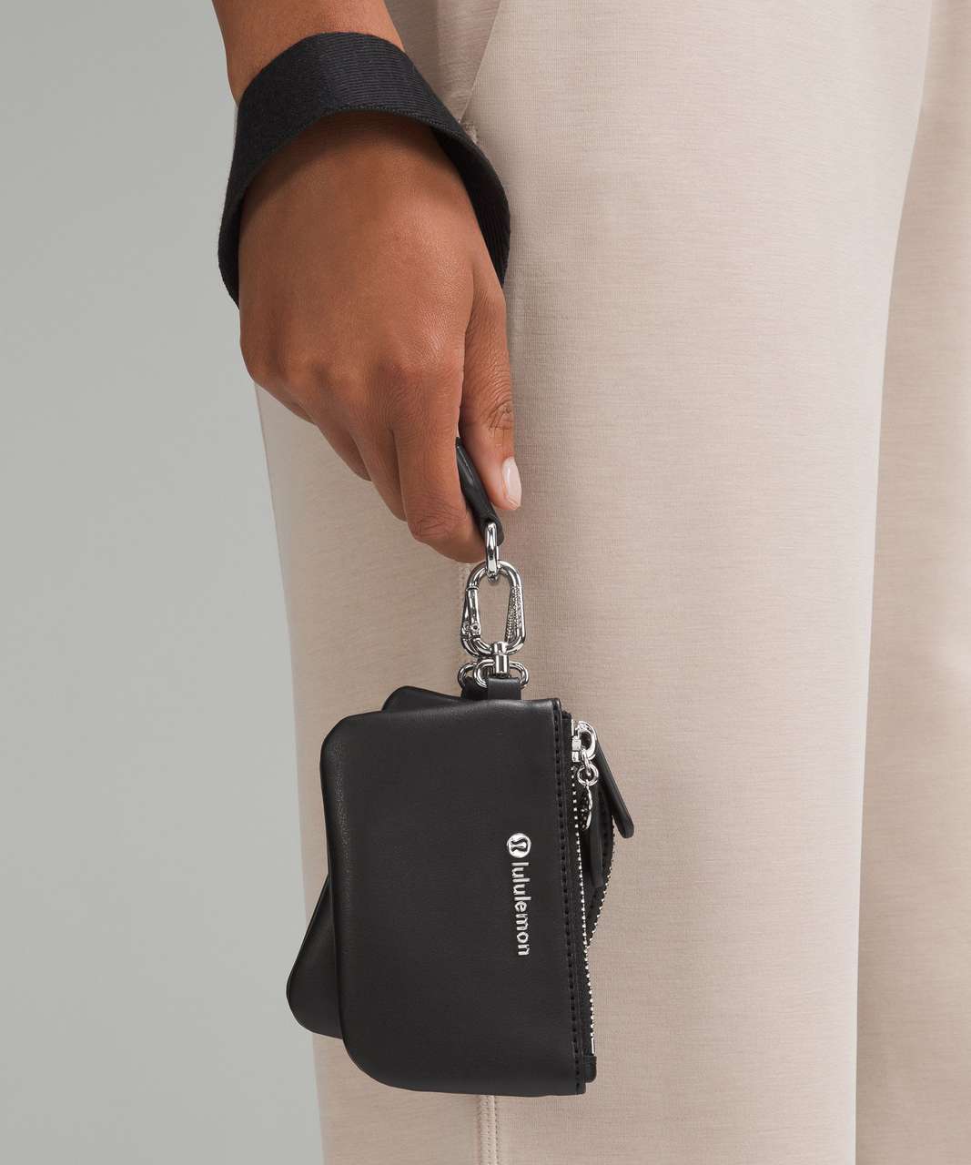 Lululemon Dual Pouch Wristlet *Leather Alternative - Black