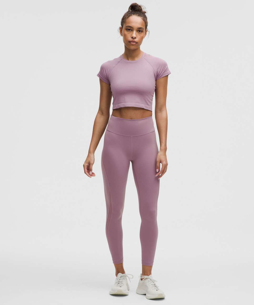 Lululemon Swiftly Tech Cropped Short-Sleeve Shirt 2.0 - Lavender