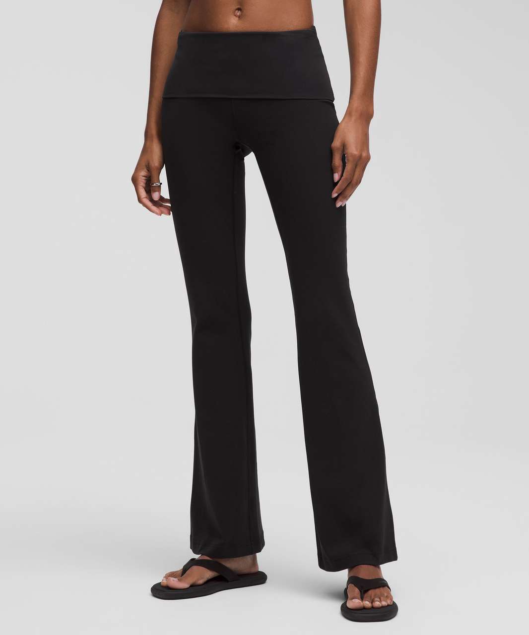 Lululemon Groove Nulu Foldover-Waist Flared Pant - Black - lulu