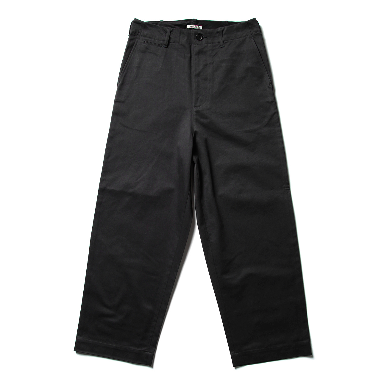 AURALEE / オーラリー | WASHED FINX CHINO WIDE PANTS (メンズ) - Ink