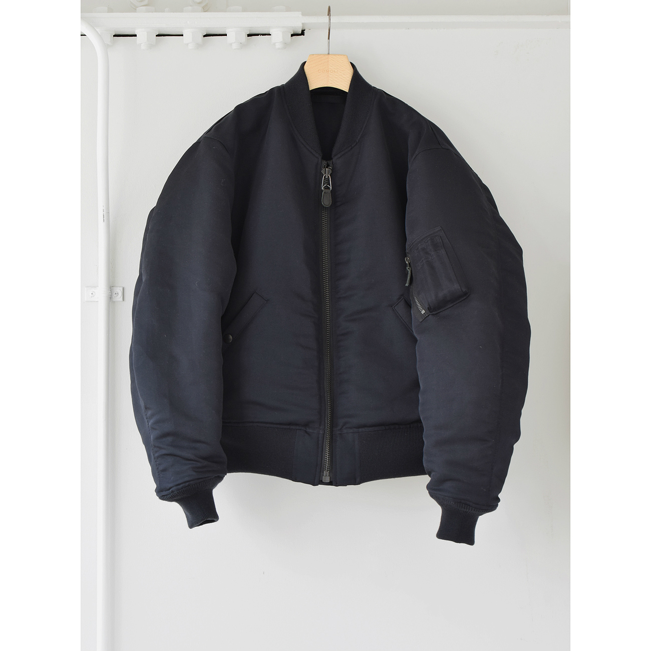 COMOLI / コモリ | シルクナイロン MA-1 - Navy | 通販 - 正規取扱店