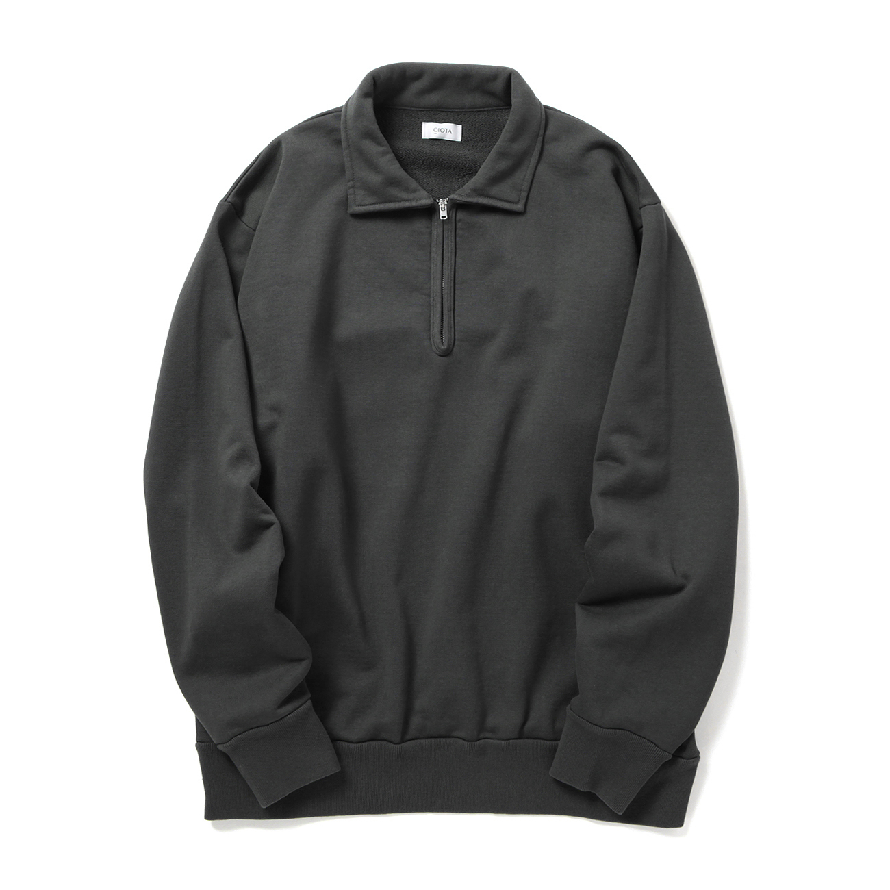 CIOTA / シオタ | Half Zip Sweatshirt - Medium Gray | 通販 - 正規