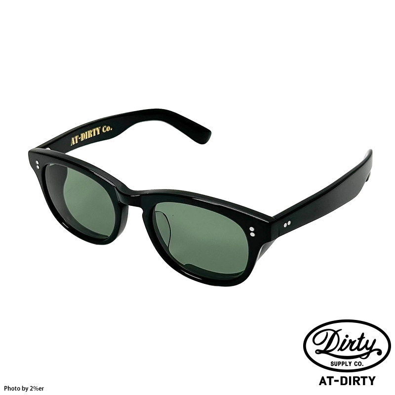 AT-DIRTY / WINDY GLASSES (BLACK×D.GREEN) / 2％er オフィシャルWebstore