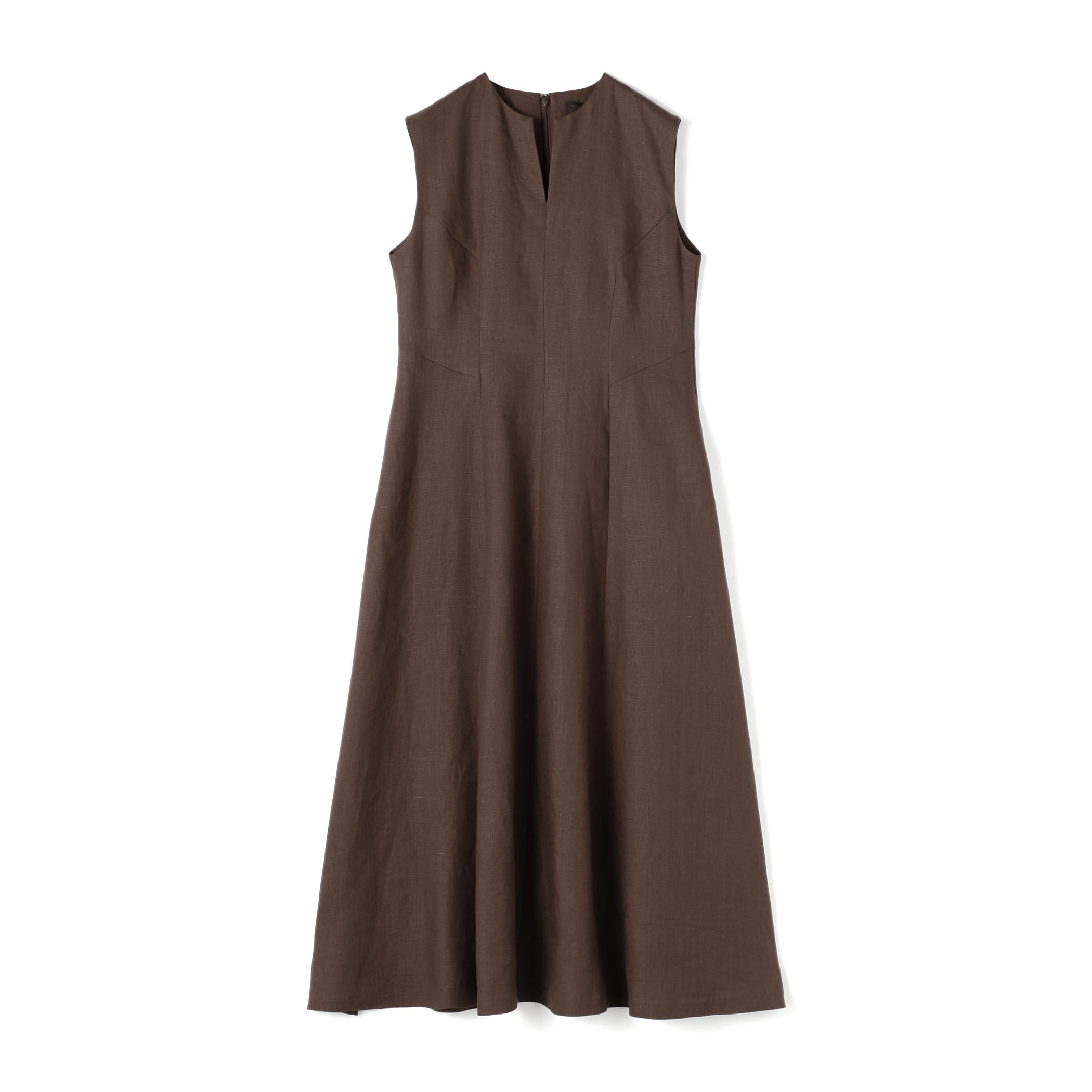 スムースリネン キーネックフレアワンピース｜トゥモローランド 公式通販