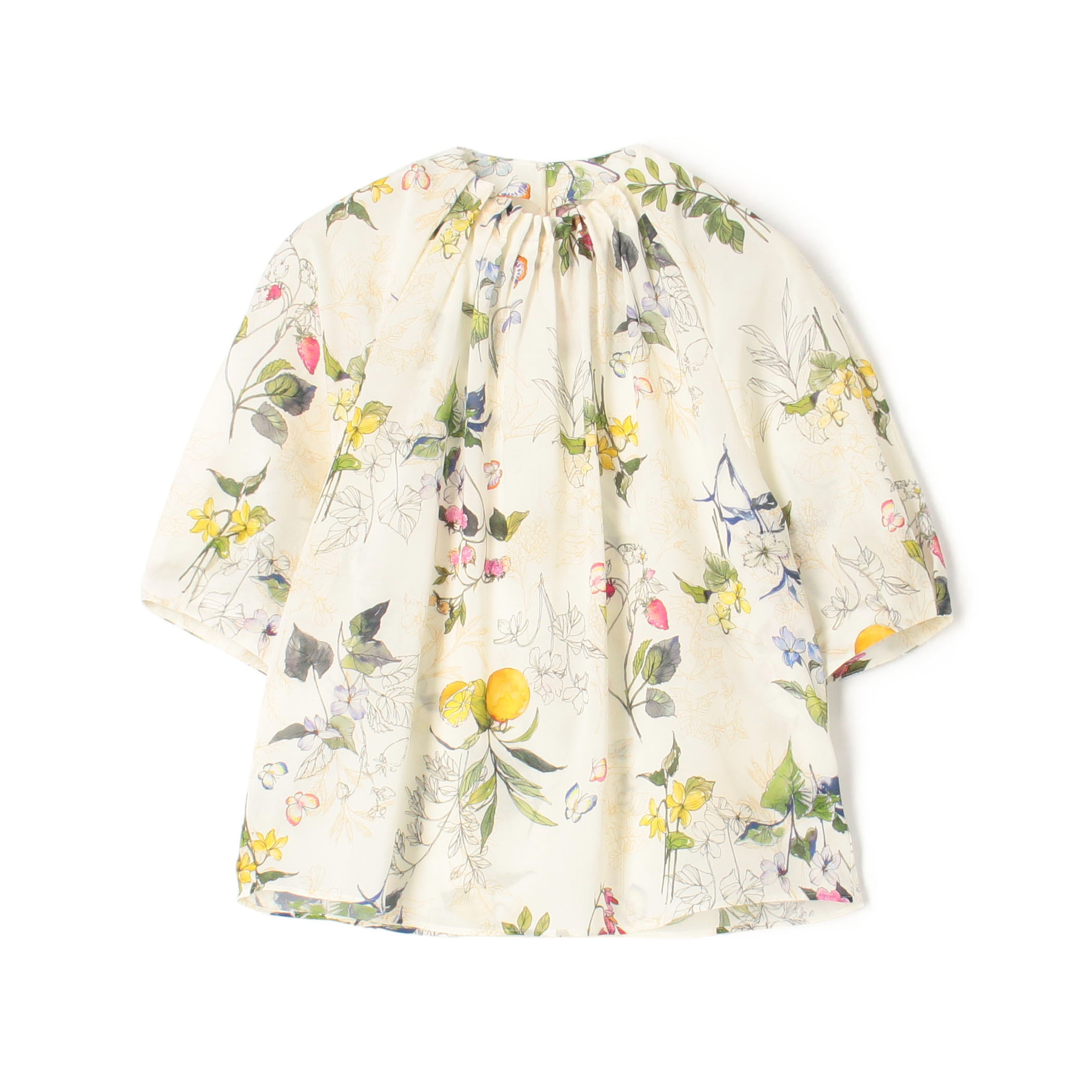 パピヨンフラワープリント パフスリーブブラウス｜トゥモローランド