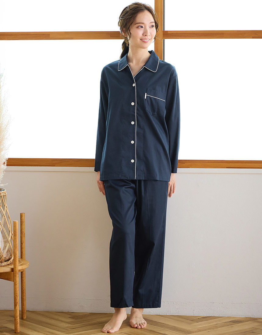 ワコール／睡眠科学 【綿100％】サテン 光沢感があり、なめらかで