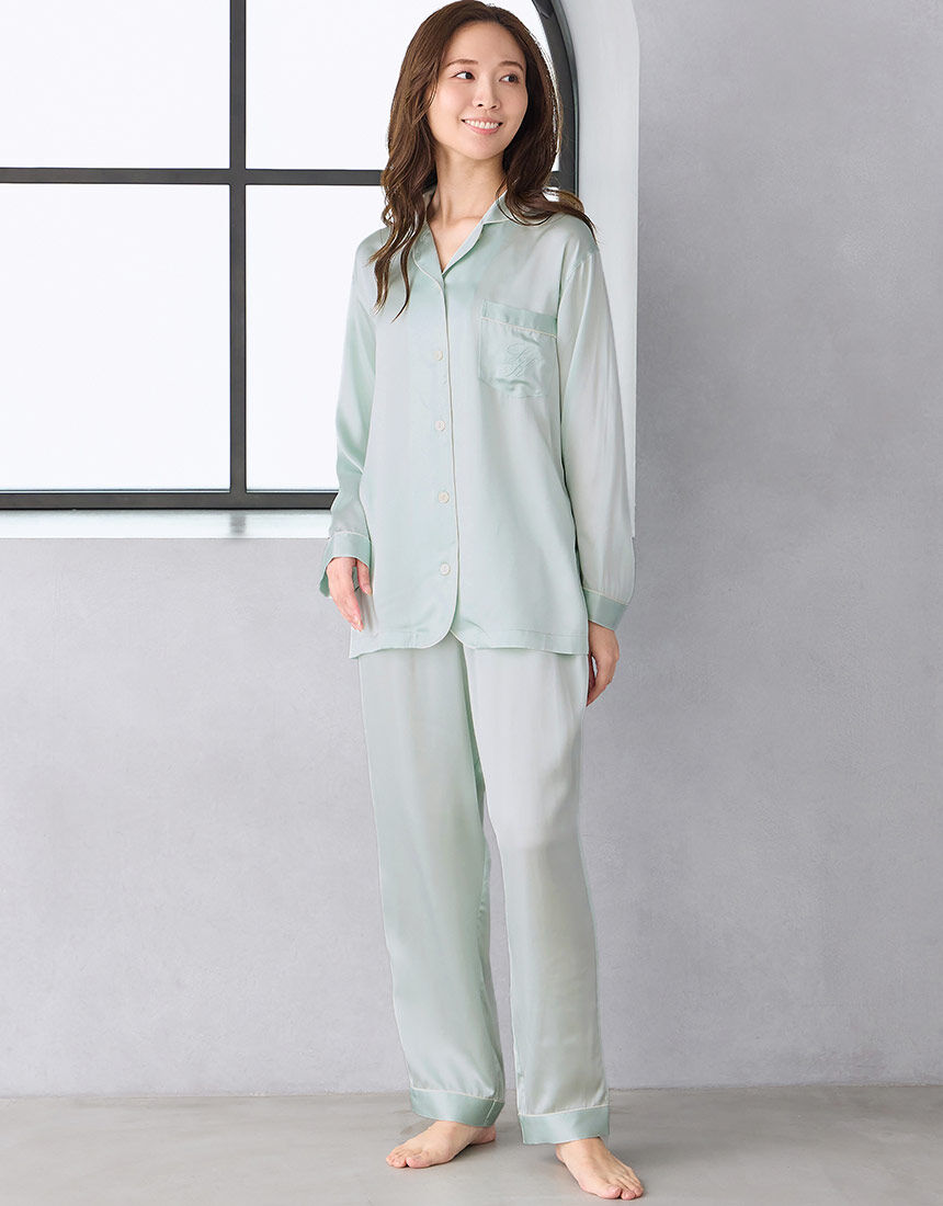 ワコール／睡眠科学 【シルク100％】ここちよく眠れるパジャマ 上品