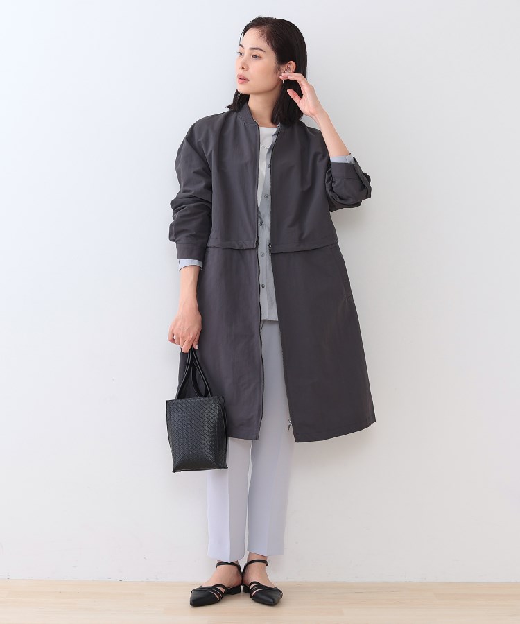 撥水／UVケア／2WAY】ショート＆ロング ブルゾンコート（ブルゾン