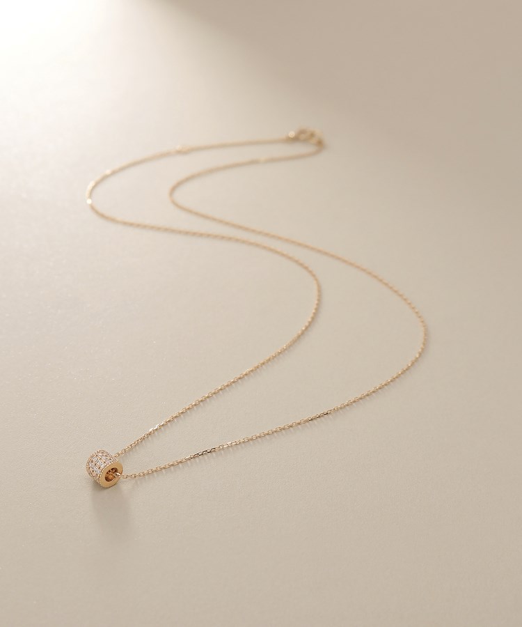 K10ダイヤモンド ダイヤシェイプ ネックレス（ネックレス