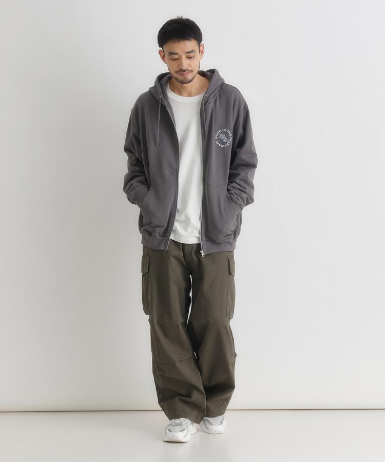 BACK NUMBER(バックナンバー)【メンズ】ワンポイントロゴフルジップ