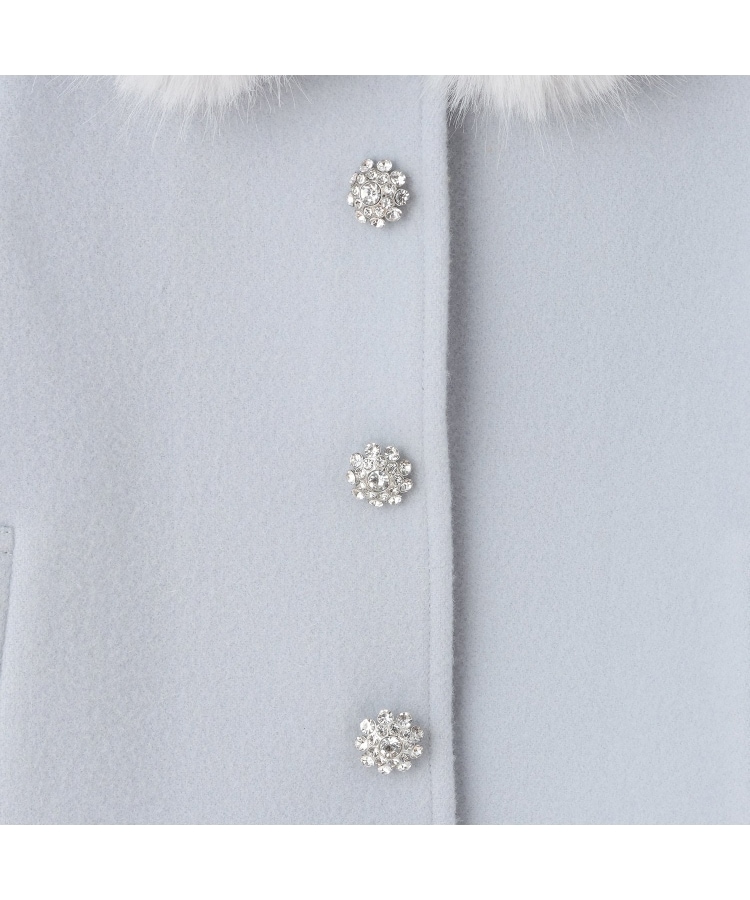 フェイクファーカラーウールコート（ダッフルコート） | kate spade